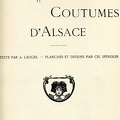 Costumes et Coutumes d'Alsace