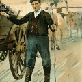 Paysan en costume de travail Hunspach