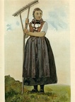 Jeune fille de Metzeral vallée de Munster