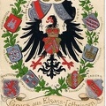 Blasons d'Alsace-Lorraine sous l'aigle impérial germanique