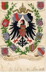 Blasons d'Alsace-Lorraine sous l'aigle impérial germanique