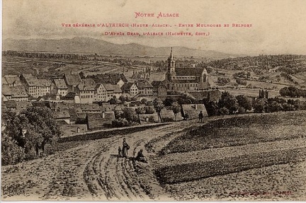 Altkirch, vue générale, d'après Ch Grad
