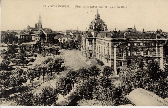 Strasbourg, pl de la République, palais du Rhin