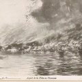 Saint-Pierre en flamme le 8 mai 1902