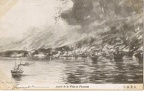Saint-Pierre en flamme le 8 mai 1902