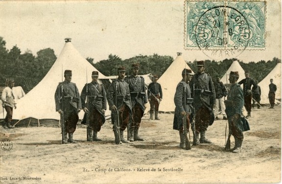 Camp de Châlons, relevé de la sentinelle