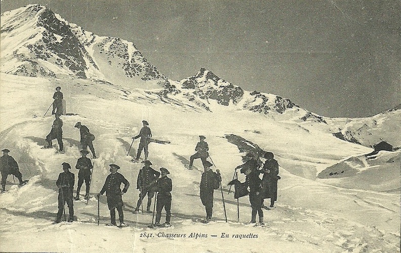  Chasseurs alpins en raquettes