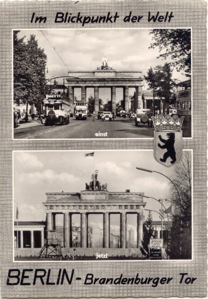Berlin, la porte de Brandebourg