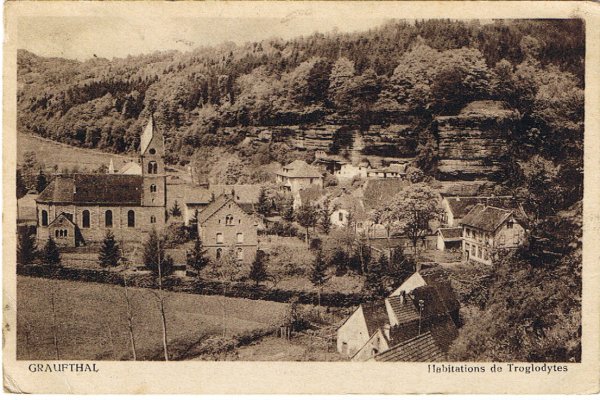 Graufthal, les maisons troglodytes