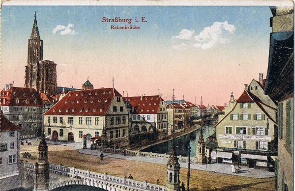 Strasbourg,  le pont des Corbeaux