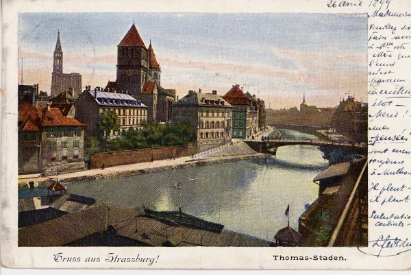 Strasbourg, le quai Saint-Thomas