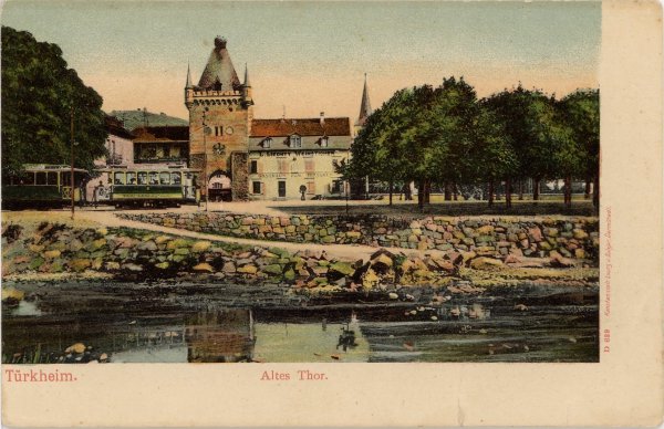 Turkheim, la porte, le tramway