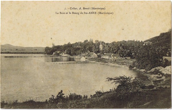 La baie et le bourg de St Anne