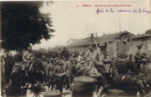 Epinal, des prisonniers allemands