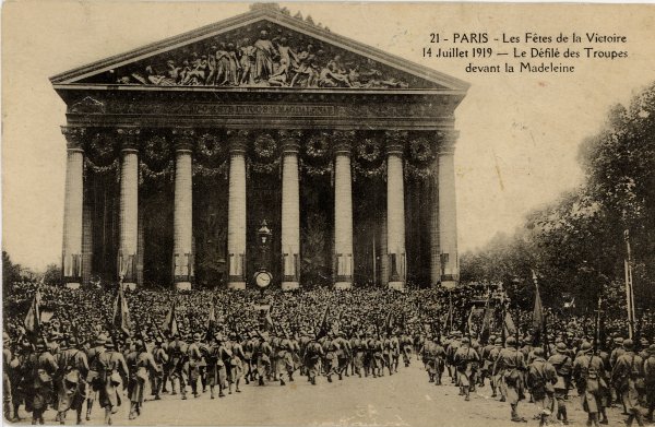  Défilé de troupes le 14 juillet 1919