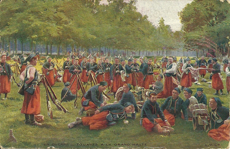 Les Zouaves au repos