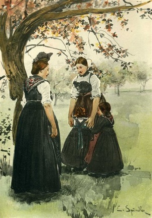 Jeunes filles et enfants de Hoffen