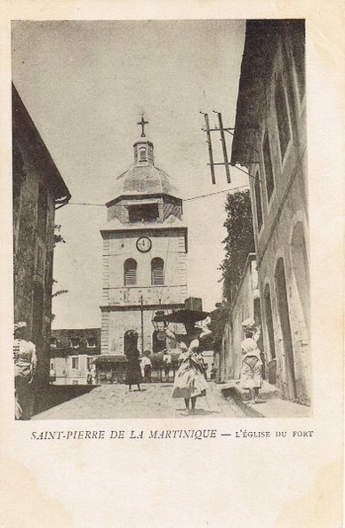  St Pierre, le clocher de l'église du Fort