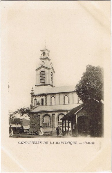 Une église de Saint-Pierre avant mai 1902