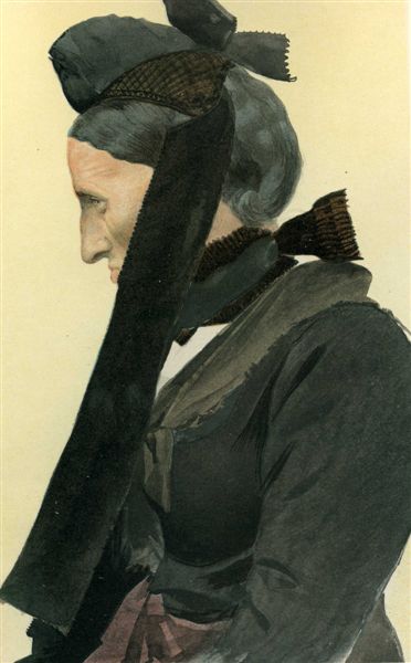 Femme âgée de  Hunspach